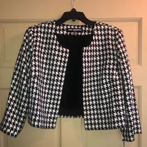 NWT Karl Lagerfeld Houndstooth Jacket